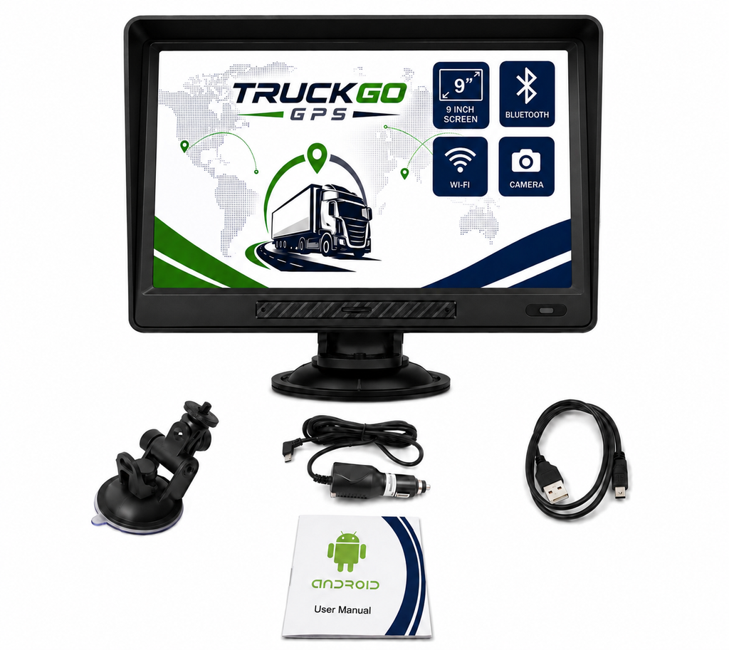 GPS para Camión 9" Android | WiFi, Bluetooth y Cámara Trasera | Mapas Europa