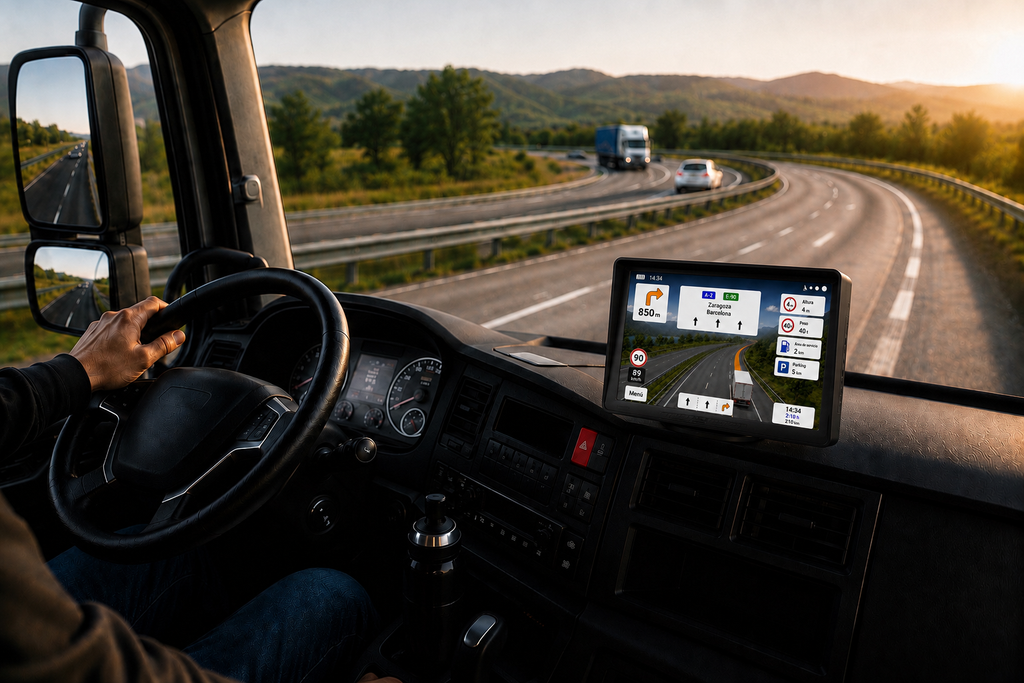 GPS para Camión 9" Android | WiFi, Bluetooth y Cámara Trasera | Mapas Europa