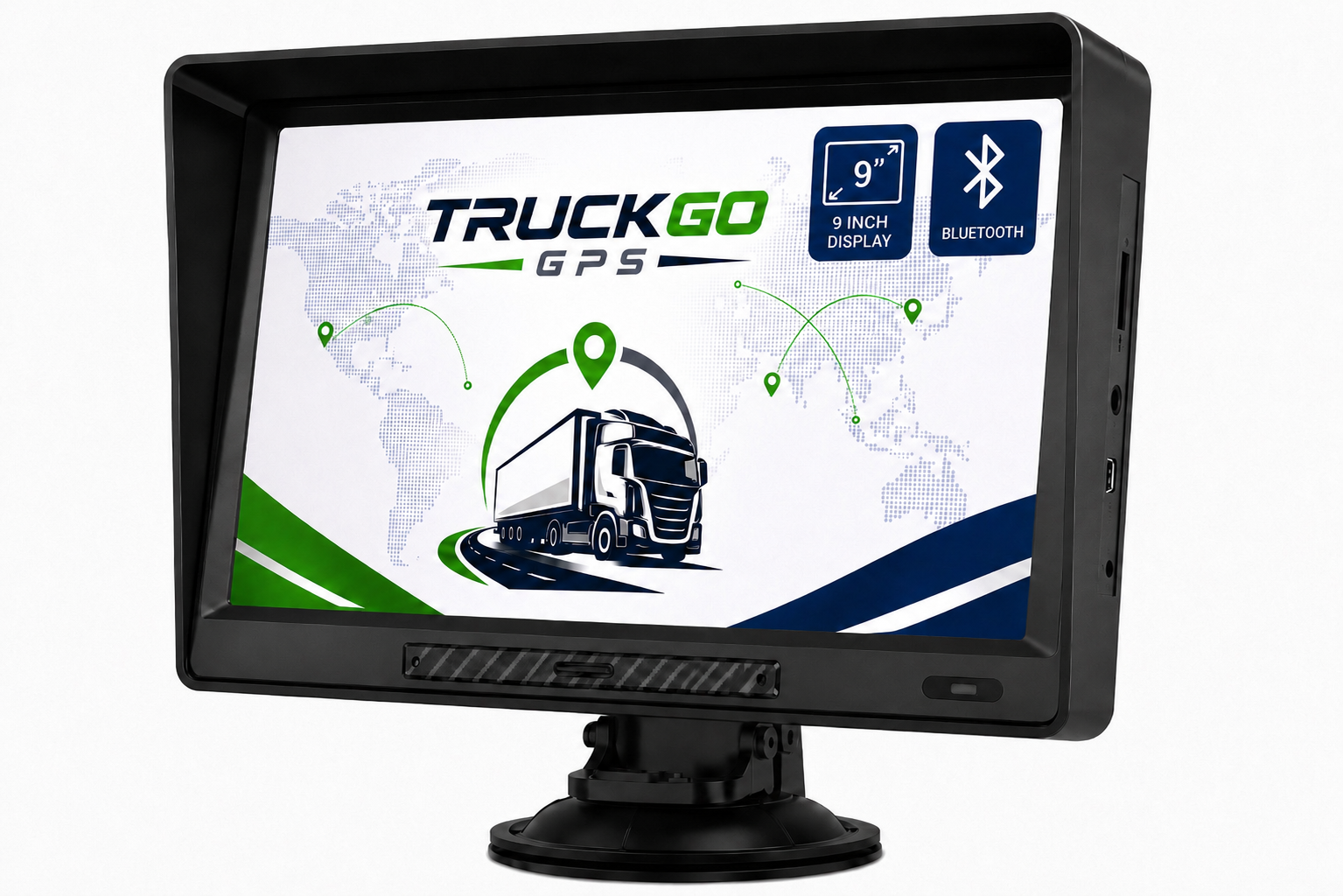 GPS para Camión 9" iGO Primo – Pantalla Grande, Mapas Europa y Rutas para Vehículos Pesados