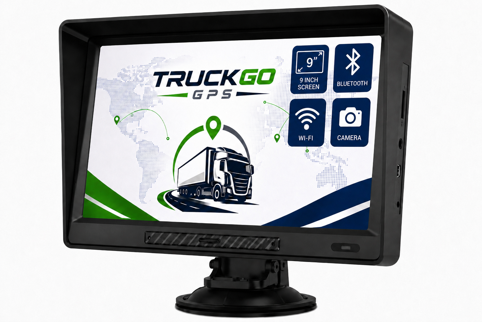 GPS para Camión 9" Android | WiFi, Bluetooth y Cámara Trasera | Mapas Europa