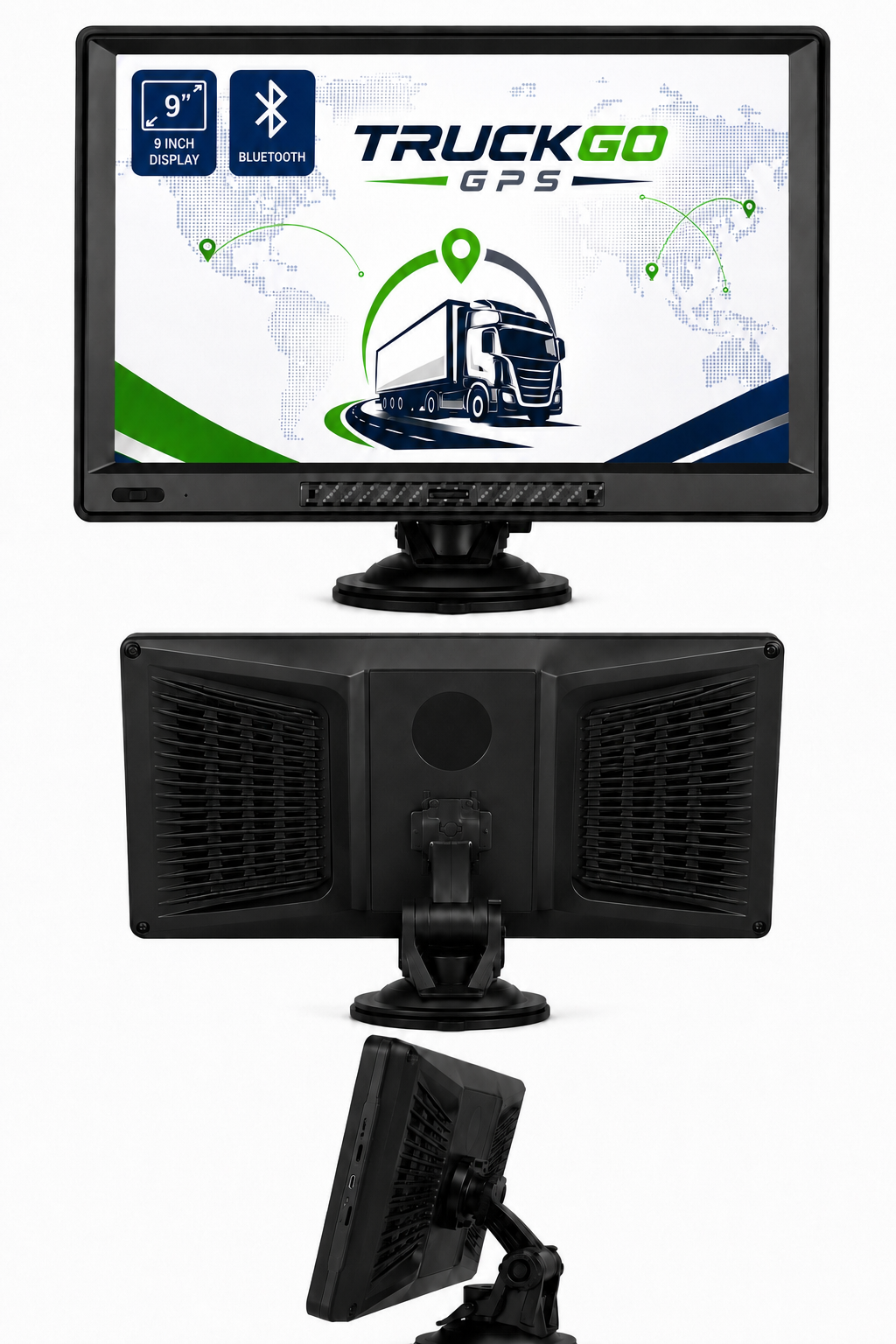 GPS para Camión 9" iGO Primo – Pantalla Grande, Mapas Europa y Rutas para Vehículos Pesados