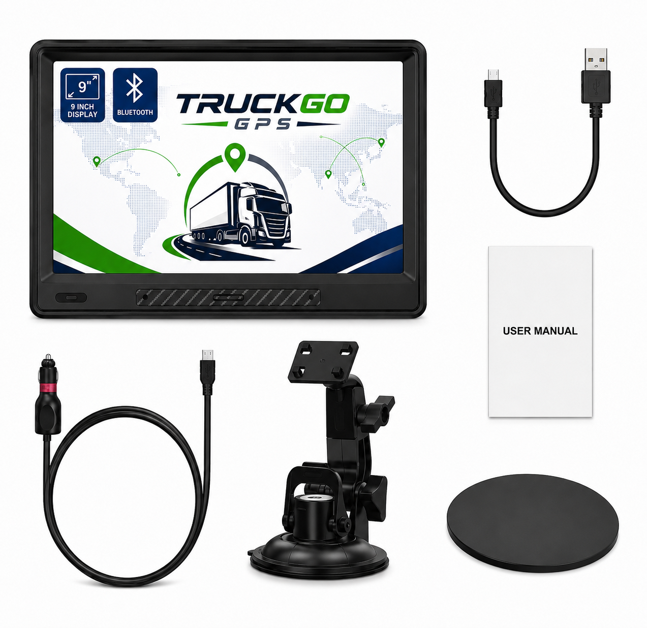 GPS para Camión 9" Android | WiFi, Bluetooth y Cámara Trasera | Mapas Europa